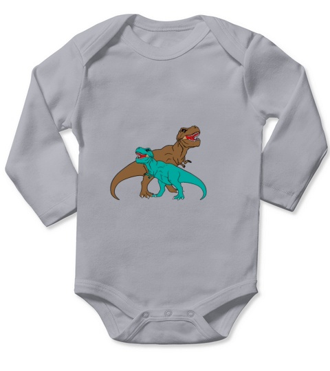 T-REX - Rex Thyrannosaurus Long Sleeve Baby One-Piece