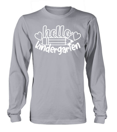Hello Kindergarten - Back To School Gift For Girls Men's Long Sleeve