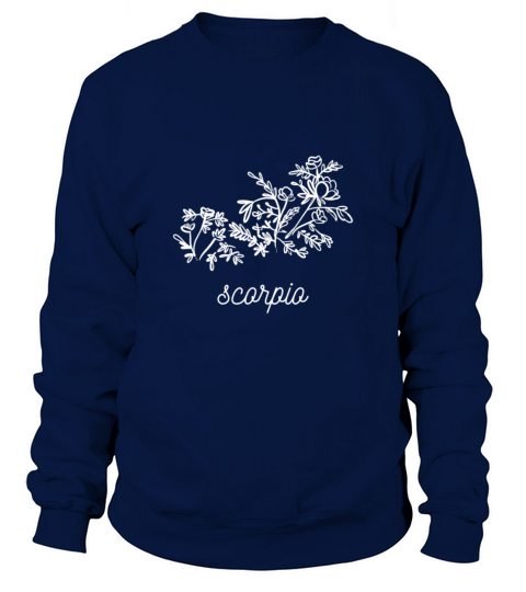 Flower Constellation Scorpio Born In October Or No Men's Sweatshirt