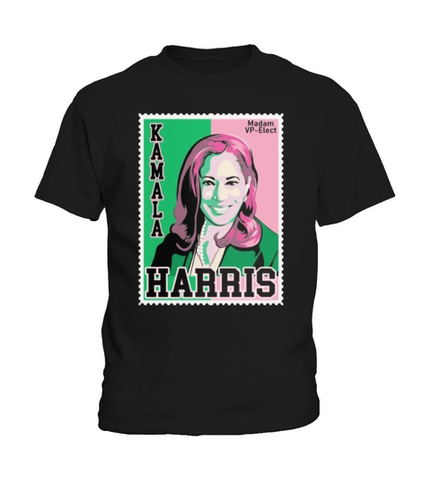 Kamala AKA 1908 Sorority Madam Vice President canvas Kids T-Shirt