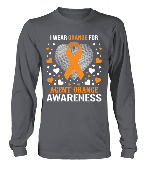 I Wear Orange for Agent Orange Awareness Shirt Women's Long Sleeve