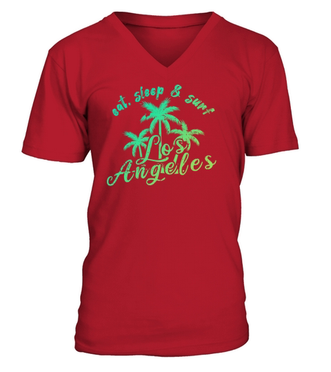 Los Angeles Palms Vintage Men's V-Neck T-shirt