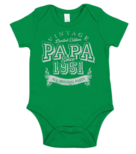 Vintage 1951 70th Birthday Est 1951 Short Sleeve Baby One-Piece