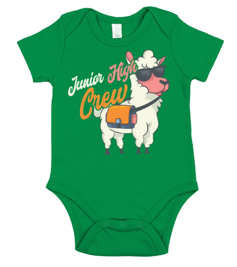 Junior High Crew Middle School Llama Gift Short Sleeve Baby One-Piece