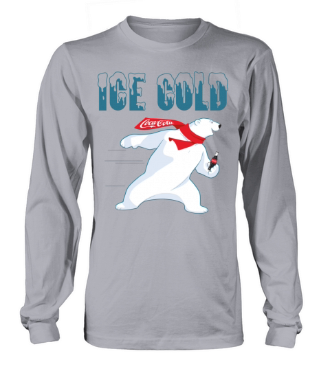 Coca Cola Ice Cold Coke Bear Pullover Men's Long Sleeve