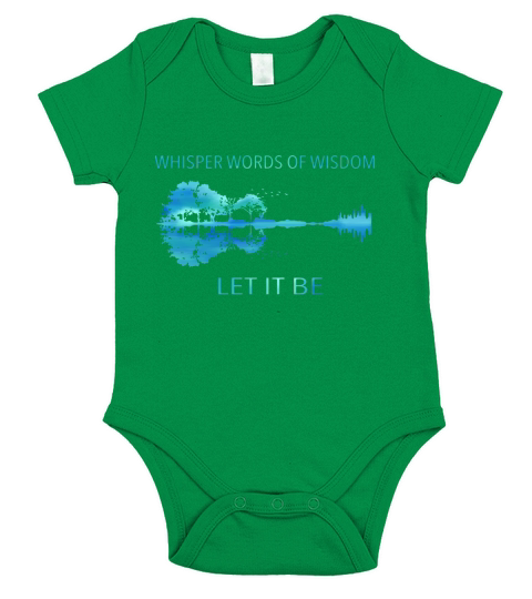 Whisper words of wisdom let it be Guitar Short Sleeve Baby One-Piece