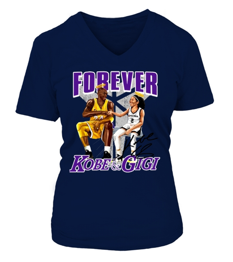 Forever Kobe And Gigi Signature - Pillow V-neck T-Shirt Woman