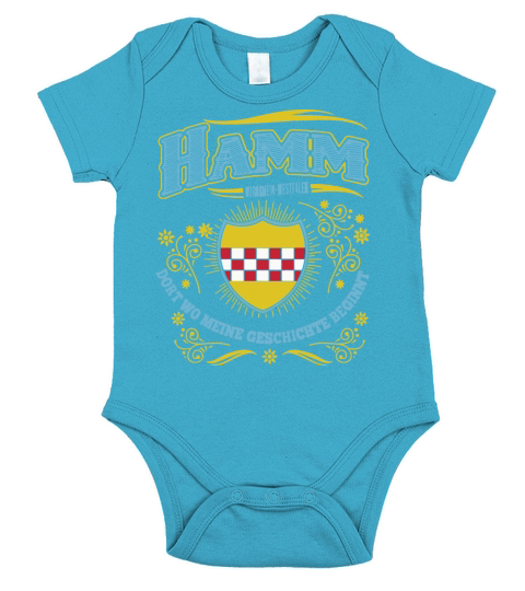 HAMM dort wo meine geschichte beginnt Short Sleeve Baby One-Piece