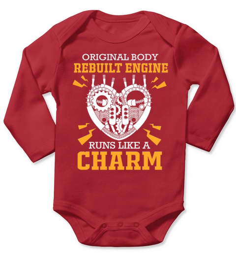 Heart Surgery Original Body Rebuilt Engine Long Sleeve Baby One-Piece