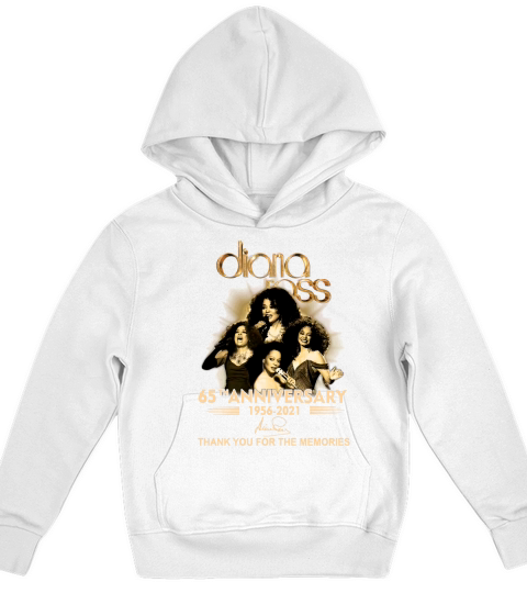 Diana Ross 65th anniversary 1956 2021 thank you for the memories signature Kids Hoodie