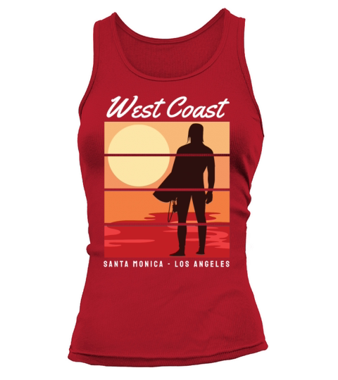 West Coast Santa Monica Los Angeles for surfing Women's Tank Top