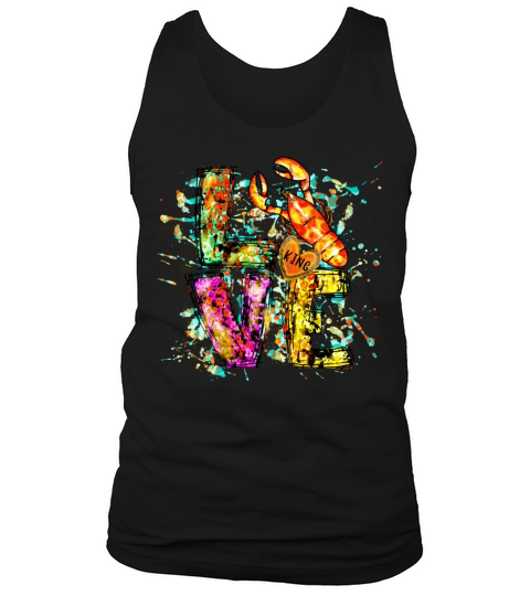 Love Crawfish King Leopard Look Men's Tank Top