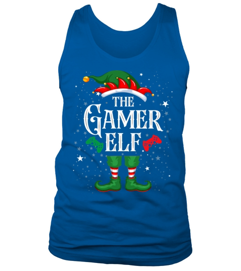 Christmas Gamer Elf Matching Family Men's Tank Top