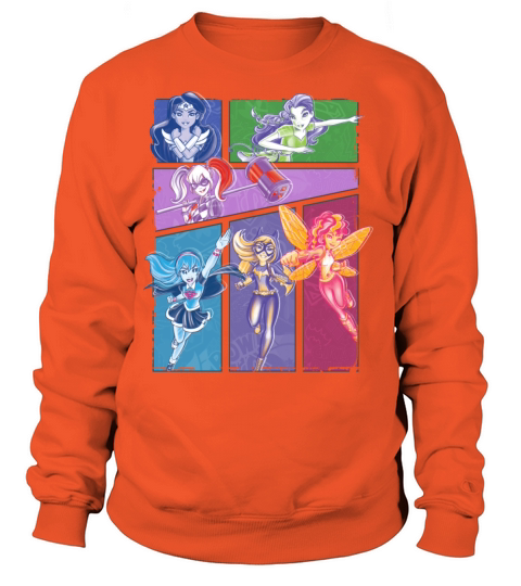 DC Super Hero Girls Collage Of Heroines Women's Sweatshirt