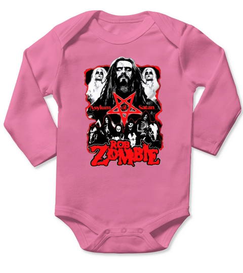 Rob Zombie Red Long Sleeve Baby One-Piece