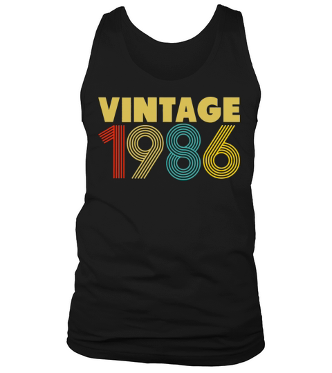 32nd Birthday Vintage 1986 T Shirt Men's Tank Top