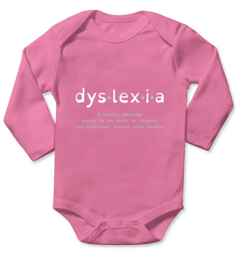 Dyslexia Advantage Long Sleeve Baby One-Piece