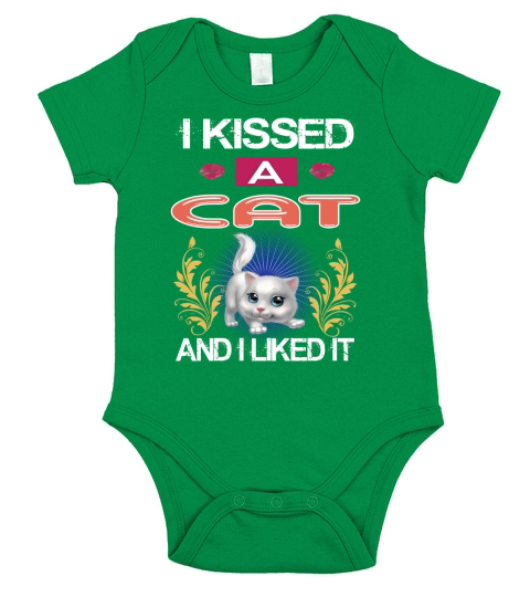 I Kissed A Cat And I Liked It Short Sleeve Baby One-Piece