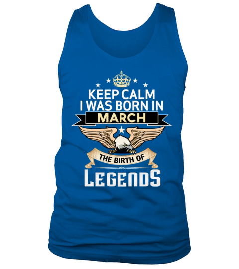 BORN IN MARCH Men's Tank Top