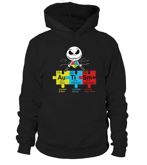 Jack Skellington Autism Periodic Table shirt Hoodie Unisex