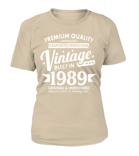 VINTAGE BUILT IN 1989 COOL FUNNY RETRO 32TH Women's T-Shirt