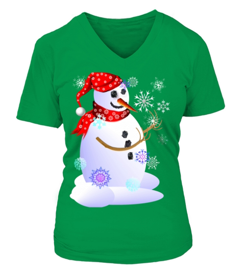 Christmas Snowman Catchin Women's V-Neck T-shirt