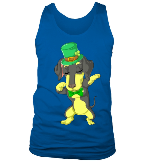 dabbing daschund st patricks day Men's Tank Top