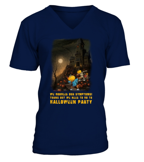 Halloween Party Dabbing Pumpkins Costume Men's V-Neck T-shirt