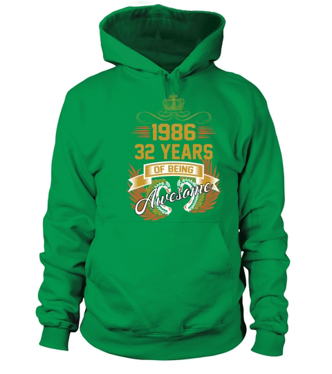 1986 32 Years Of Being Awesome Men's Hoodie