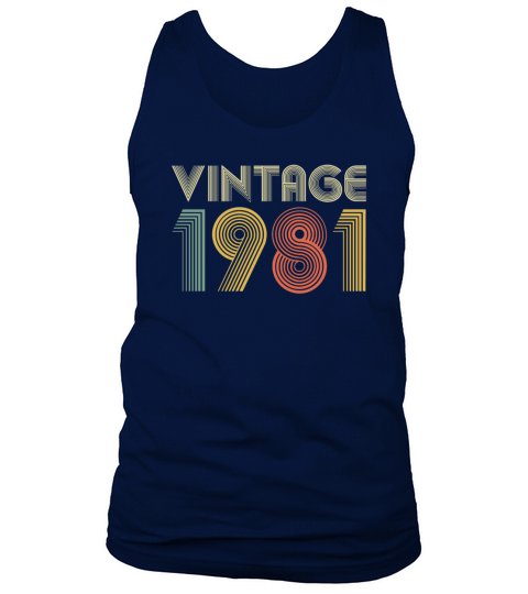 40th Birthday Vintage 1981 Gift Men's Tank Top