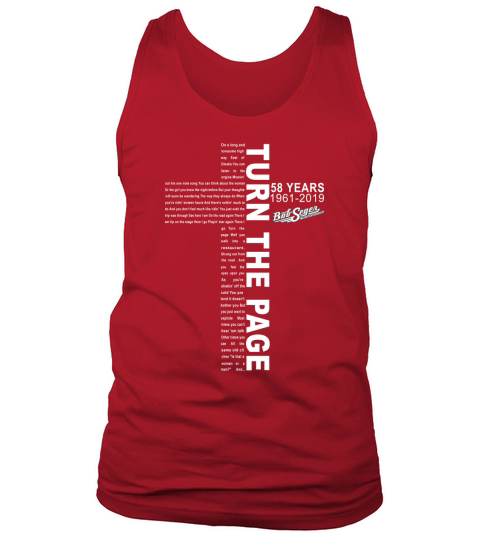 Turn The Page lyrics by Bob Seger 58 years 1961-2019 shirt Tank Top Unisex