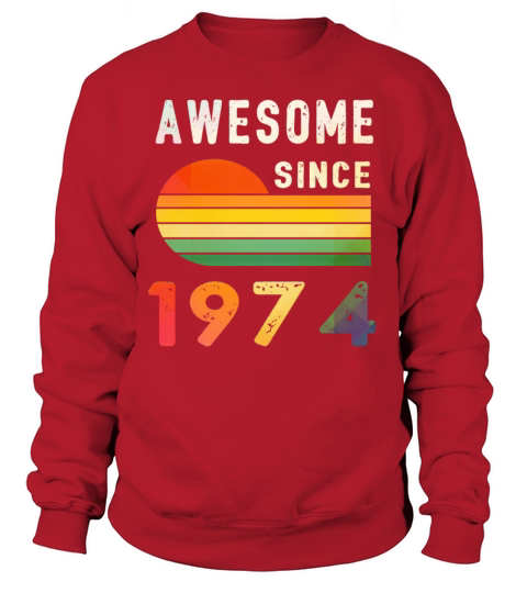 1974 Birthday Retro Vintage Gift vintage Men's Sweatshirt