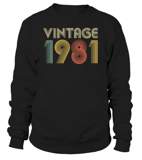 40th Birthday Vintage 1981 Gift Women's Sweatshirt