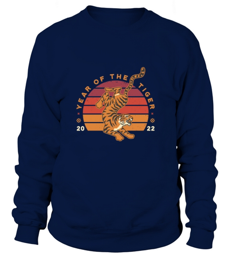 2022 Year Of The Tiger Happy New Year Vintage Women's Sweatshirt