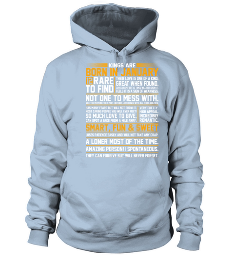 Kings Are Born In January Women's Hoodie