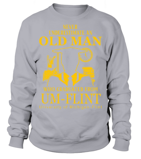 man graduated from University of Michigan Flint Sweatshirt Unisex