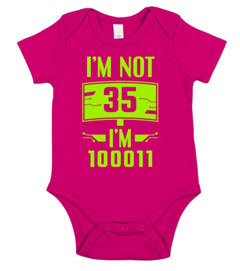 Cybersecurity Programmer Not 35th Birthday Hacker Short Sleeve Baby One-Piece