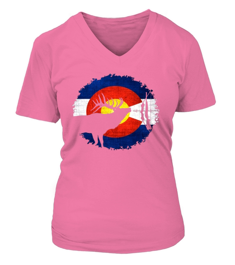 Colorado Shirt For Elk Hunting Black Youth B V-neck T-Shirt Woman