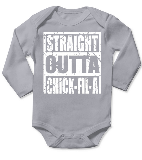 Straight Outta Chick-fil-a Funny Long Sleeve Baby One-Piece