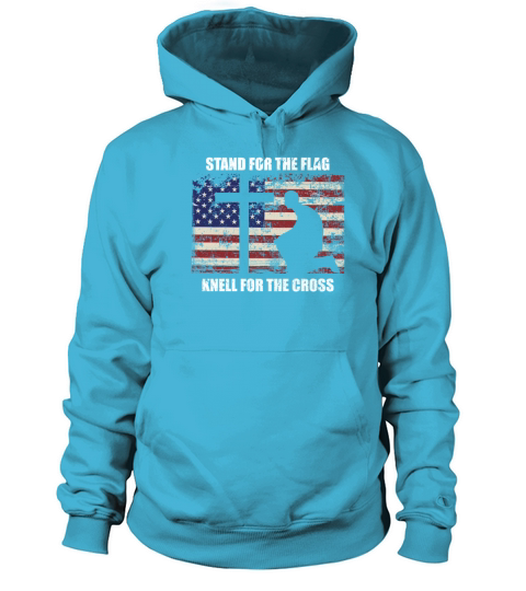 Stand For The Flag Kneel For The Cross Women's Hoodie