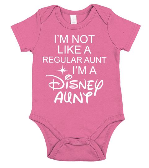 Im not like a regular aunt im a disney aunt Short Sleeve Baby One-Piece