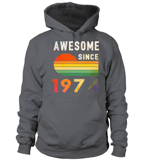 1974 Birthday Retro Vintage Gift vintage Women's Hoodie