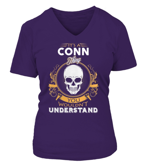 CONN shirt, CONN Family Name, CONN Funny Name Gifts T Shirt V-neck T-Shirt Woman