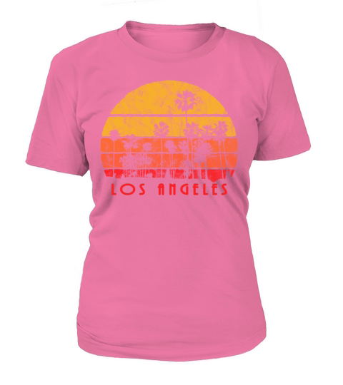 Vintage Style Los Angeles Beach Palm Sunset Women's T-Shirt