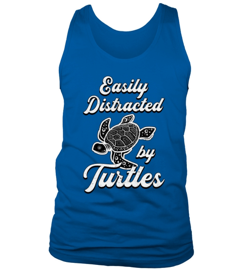 Easily Distracted By Turtles Turtle Lover Sea Gift Tank Top Unisex