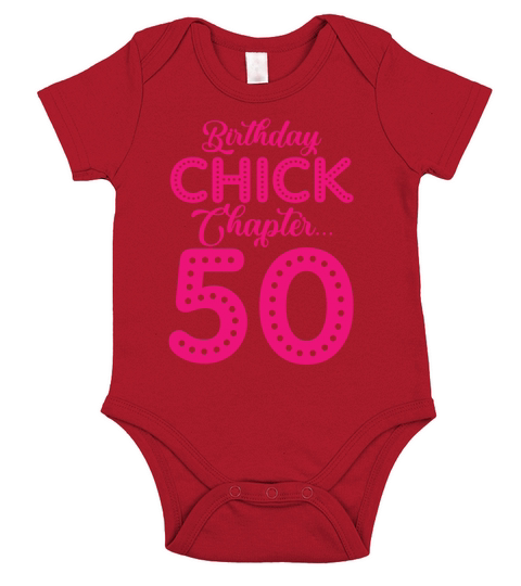 Birthday Chick Chapter 50 Year 50th Bday B Day Short Sleeve Baby One-Piece