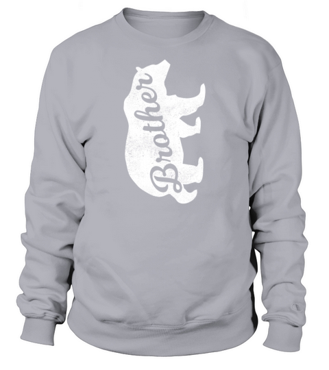 Brother Grizzly Bear Distressed Men's Sweatshirt