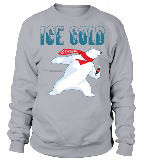 Coca Cola Ice Cold Coke Bear Pullover Men's Sweatshirt