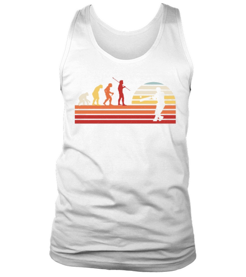 Retro Cricket Player Batsman Vintage Umpire Bowler Tank Top Unisex