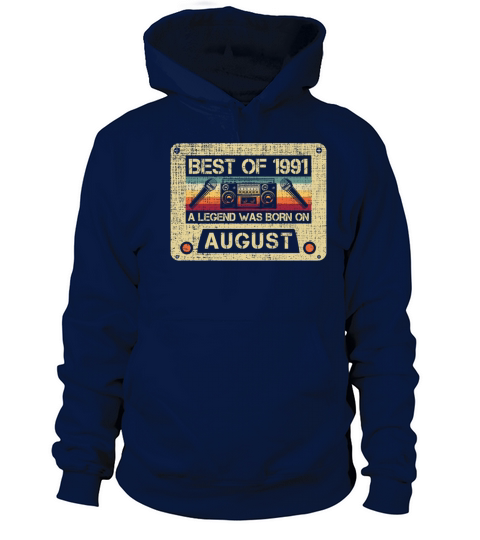 Born on August 30years Bday Vintage Cassette Gift Women's Hoodie
